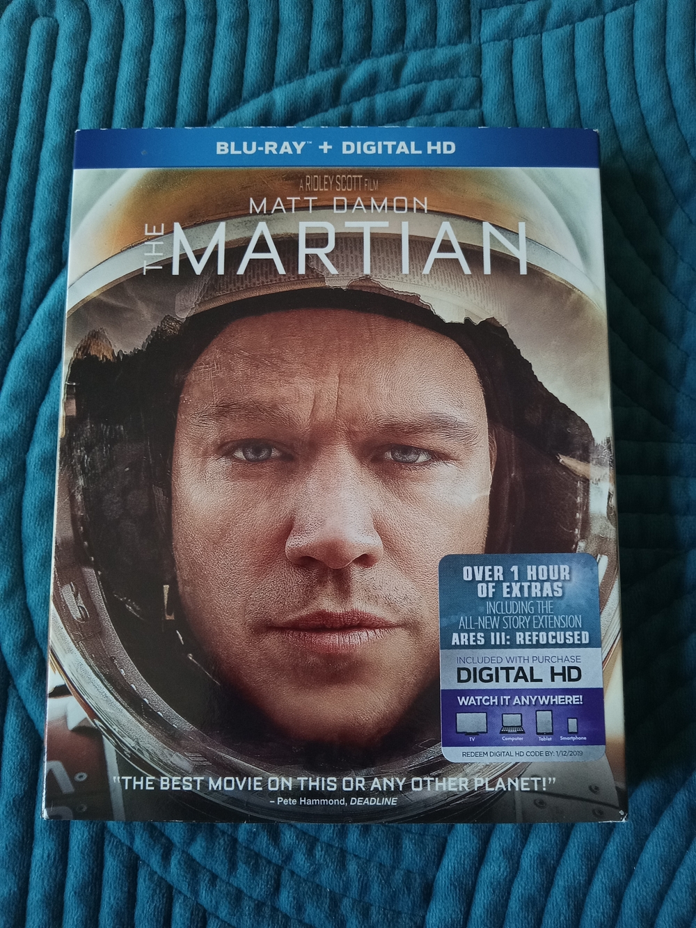 Blu-ray and Digital HD release of the film The Martian
